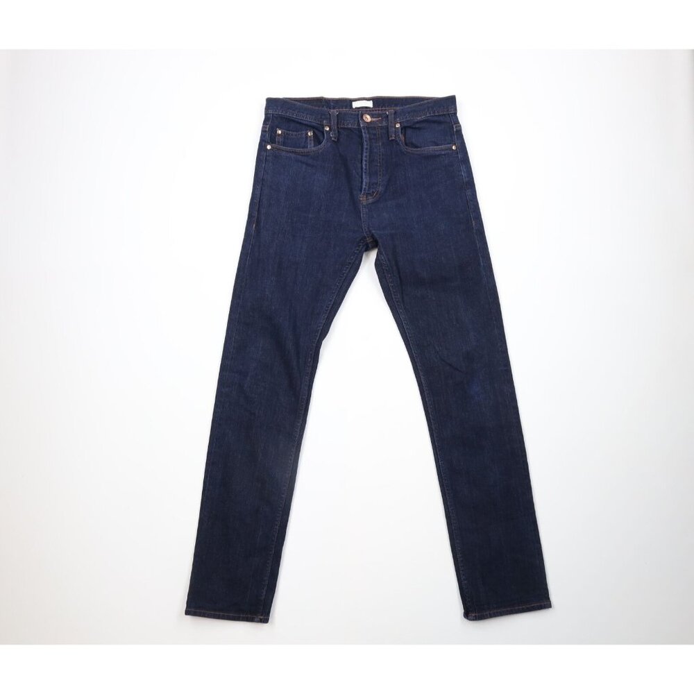 Unbranded Brand Mens 32x32 11 oz Stretch Selvedge Denim Button Fly Jeans Tapered